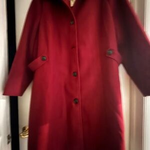 Elegant Red Women's Coat